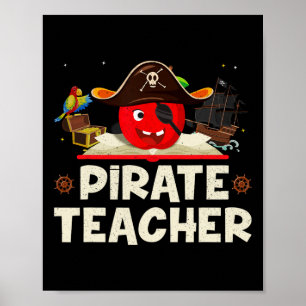 Piratenlehrer zu Halloween T-Shirts Pirate D Poster