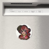 Piratenmädchen Magnet (In Situ (Geschirrspüler))