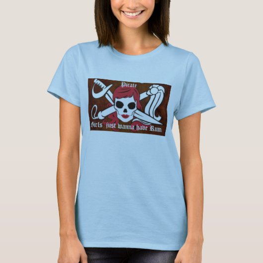 Piratenmädchen T-Shirt (Vorderseite)