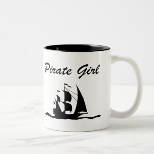 Piratenmädchen Zweifarbige Tasse