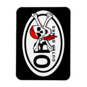 Piratenmagnet OBX Skull und Crossbones Magnet (Vertikal)
