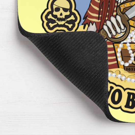 Piratenmotto Mousepad (Ecke)