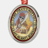 Piratenmotto Ornament Aus Metall (Links)