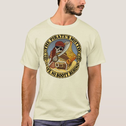 Piratenmotto T-Shirt (Vorderseite)