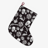 Piratenmuster Großer Weihnachtsstrumpf (Vorderansicht (hängend))