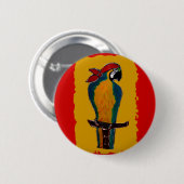 Piratenpapagei Button (Vorne & Hinten)