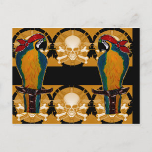 Piratenpapageien Postkarte