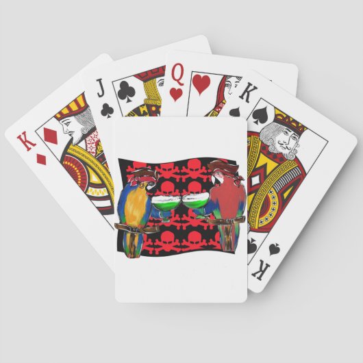 Piratenpapageien Spielkarten (Rückseite)