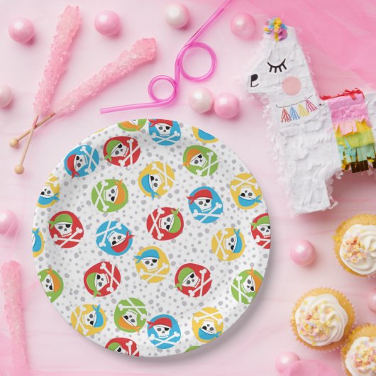 Piratenpapierplatte Pappteller (Party)