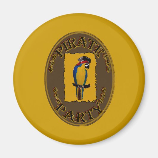 PIRATENPARTEI MAGNET (Vorne)