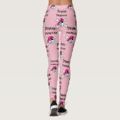 Piratenprinzessin mit rosa Schädel Leggings (Rückseite)
