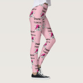Piratenprinzessin mit rosa Schädel Leggings (Rechts)