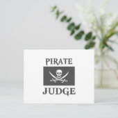 Piratenrichter Postkarte (Stehend Vorderseite)