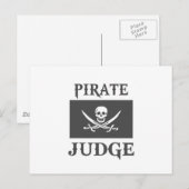 Piratenrichter Postkarte (Vorne/Hinten)