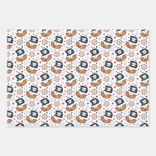Piratensammlerpapier Geschenkpapier Set (Vorderseite 3)