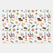 Piratensammlerpapier Geschenkpapier Set (Vorderseite 2)