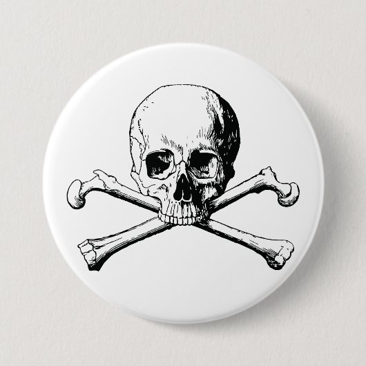 Piratenschädel Button (Vorderseite)