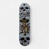 Piratenschädel cooler Skateboardentwurf Skateboard (Vorne)