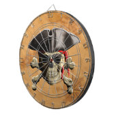 Piratenschädel Dartscheibe (Vorderseite rechts)