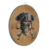Piratenschädel Dartscheibe (Vorderseite Links)