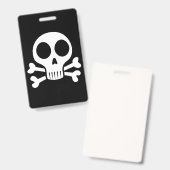 Piratenschädel-Design Ausweis (Vorder- & Rückseite)
