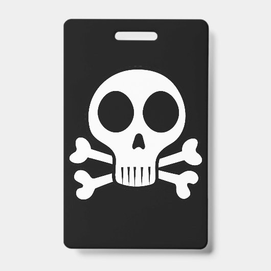 Piratenschädel-Design Ausweis (Vorderseite)