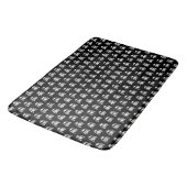 Piratenschädel-Design Badematte (Schrägansicht)