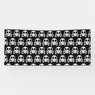 Piratenschädel-Design Banner