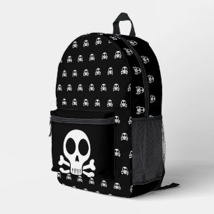 Piratenschädel-Design Bedruckter Rucksack