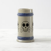 Piratenschädel-Design Bierglas (Mittel)