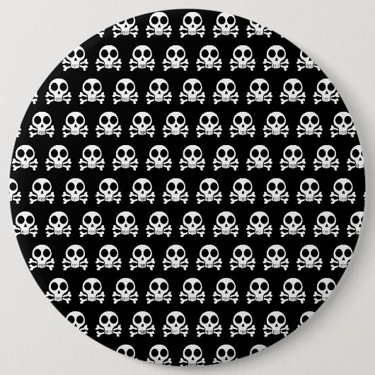 Piratenschädel-Design Button (Vorderseite)