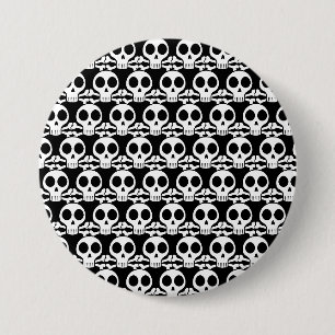 Piratenschädel-Design Button
