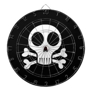 Piratenschädel-Design Dartscheibe