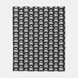 Piratenschädel-Design Fleecedecke