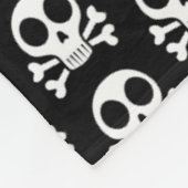 Piratenschädel-Design Fleecedecke (Ecke)