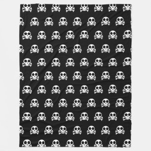 Piratenschädel-Design Fleecedecke
