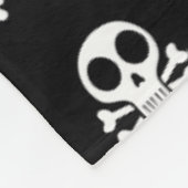 Piratenschädel-Design Fleecedecke (Ecke)