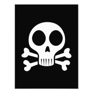 Piratenschädel-Design Fotodruck