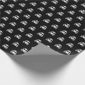 Piratenschädel-Design Geschenkpapier (Ecke)