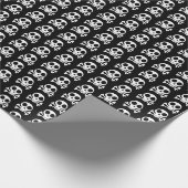 Piratenschädel-Design Geschenkpapier (Ecke)