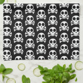 Piratenschädel-Design Geschirrtuch (Gefaltet)