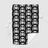 Piratenschädel-Design Golfhandtuch (Insitu)