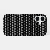 Piratenschädel-Design iPhone 16 Hülle (Rückseite (Horizontal))