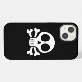 Piratenschädel-Design iPhone Hülle (Rückseite (Horizontal))