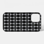Piratenschädel-Design iPhone Hülle (Rückseite (Horizontal))