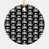 Piratenschädel-Design Keramik Ornament (Hinten)