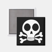 Piratenschädel-Design Magnet (Vorderseite/Rückseite)