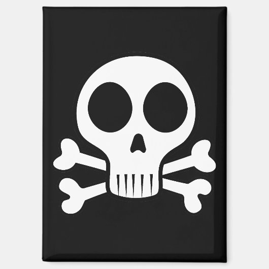 Piratenschädel-Design Magnet (Vorderseite)