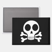 Piratenschädel-Design Magnet (Vorderseite/Rückseite)