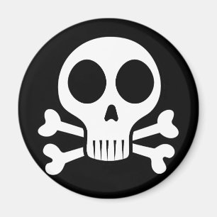 Piratenschädel-Design Magnet